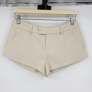 MISSGUIDED | Ivory Cream Low Rise Mini Micro Shorts Hot Pants XS